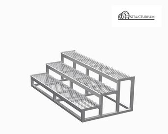 Изображение для товара Лестница металлическая (3 ступени)